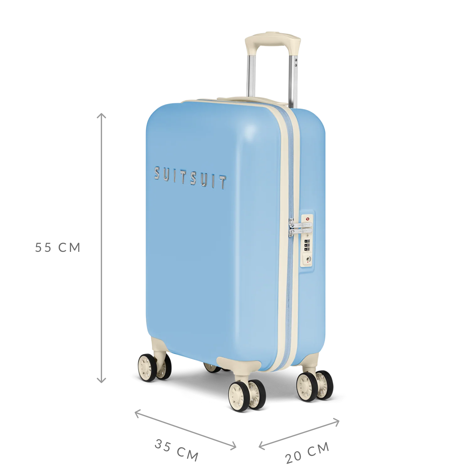 Fabulous Fifties - Chambray Blue - Carry-on (55 cm) - Image 3