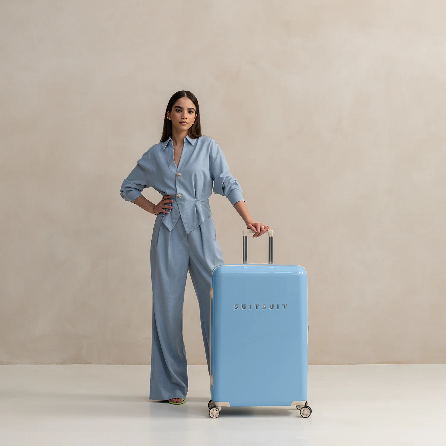 Fabulous Fifties - Chambray Blue - Safe Travels Set (76 CM) - Image 2