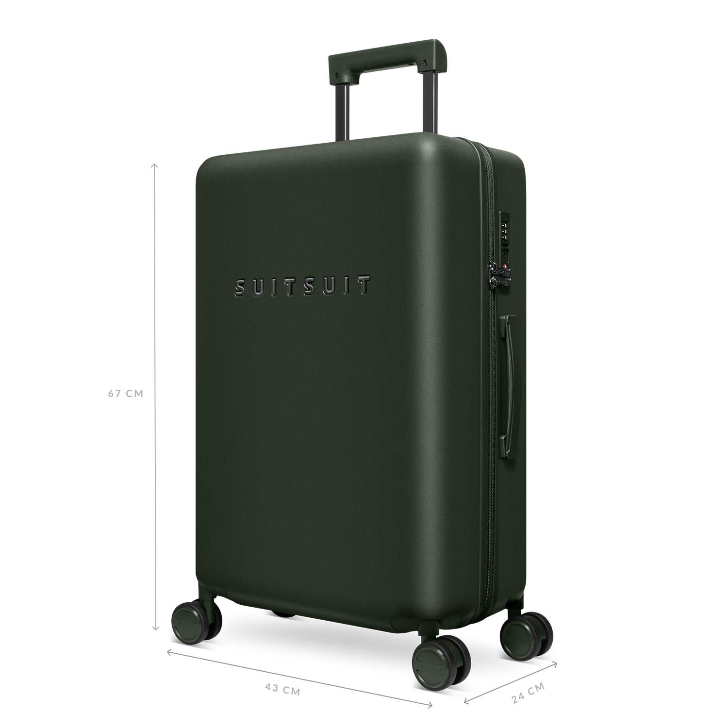 Mystique - Dark Olive - Luggage Set (55/66/76 cm) - Image 5