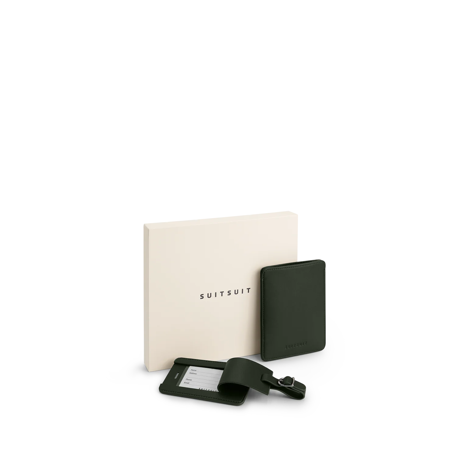 Mystique - Dark Olive - Passport Sleeve & Luggage Tag L