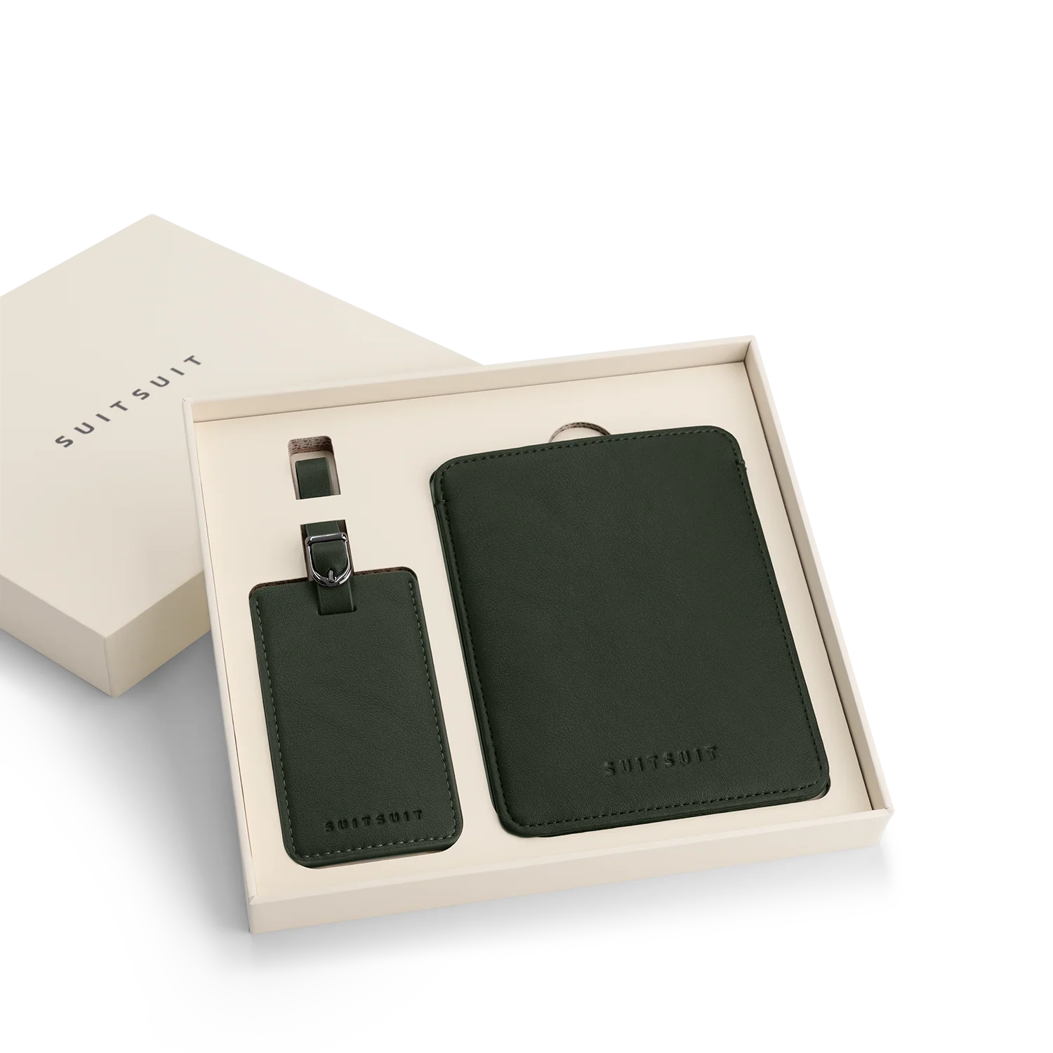 Mystique - Dark Olive - Passport Sleeve & Luggage Tag M - Image 2