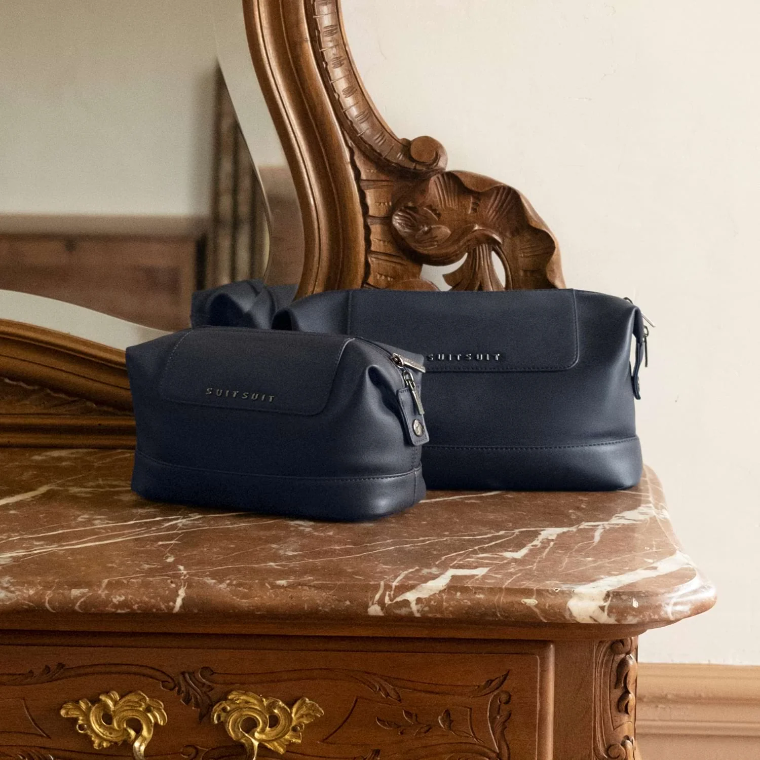 Mystique - Midnight Blue - Toiletry Bag XL & Make-up Bag - Image 2