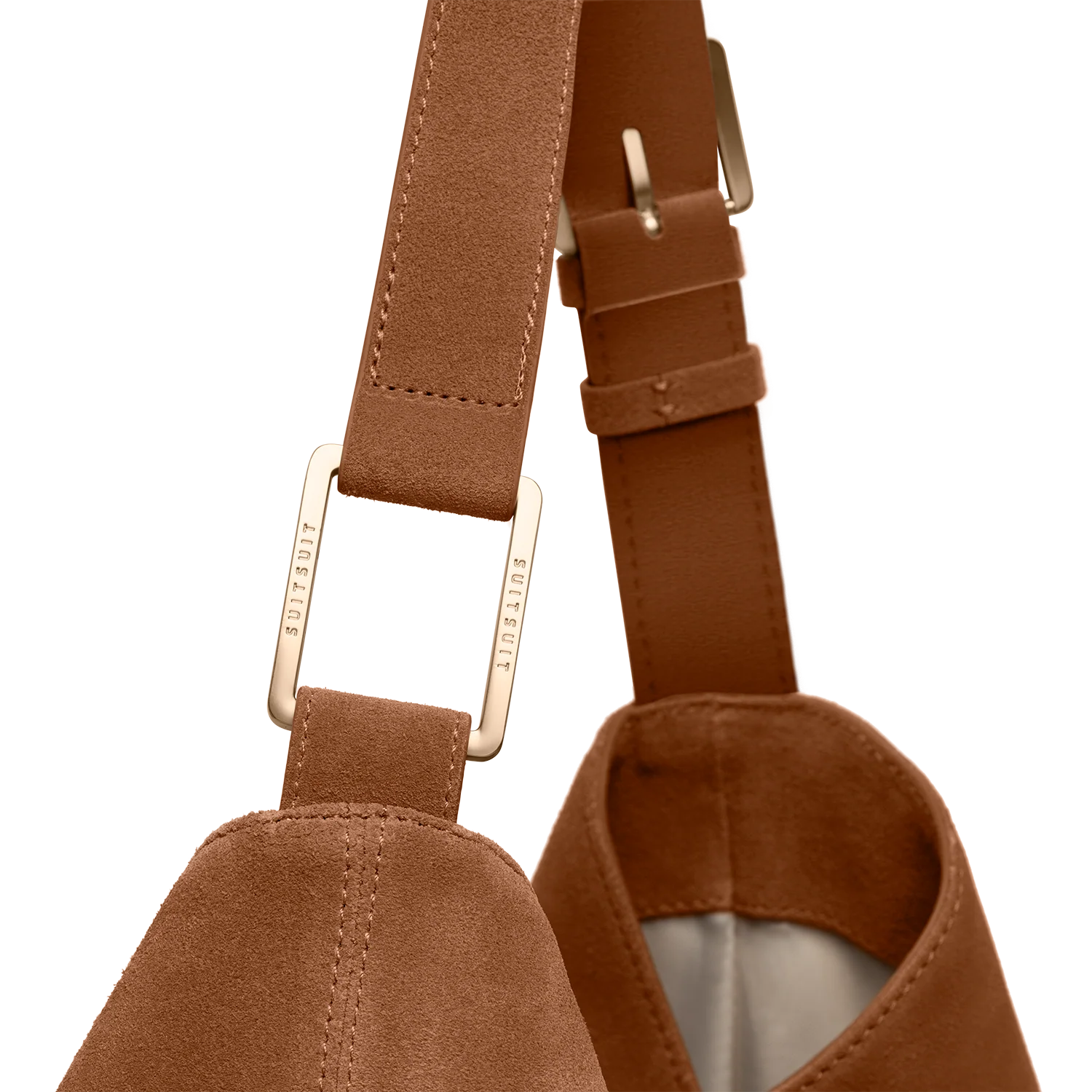 Serenity - Caramel Café - Slouchy Bag (Suede) - Image 6