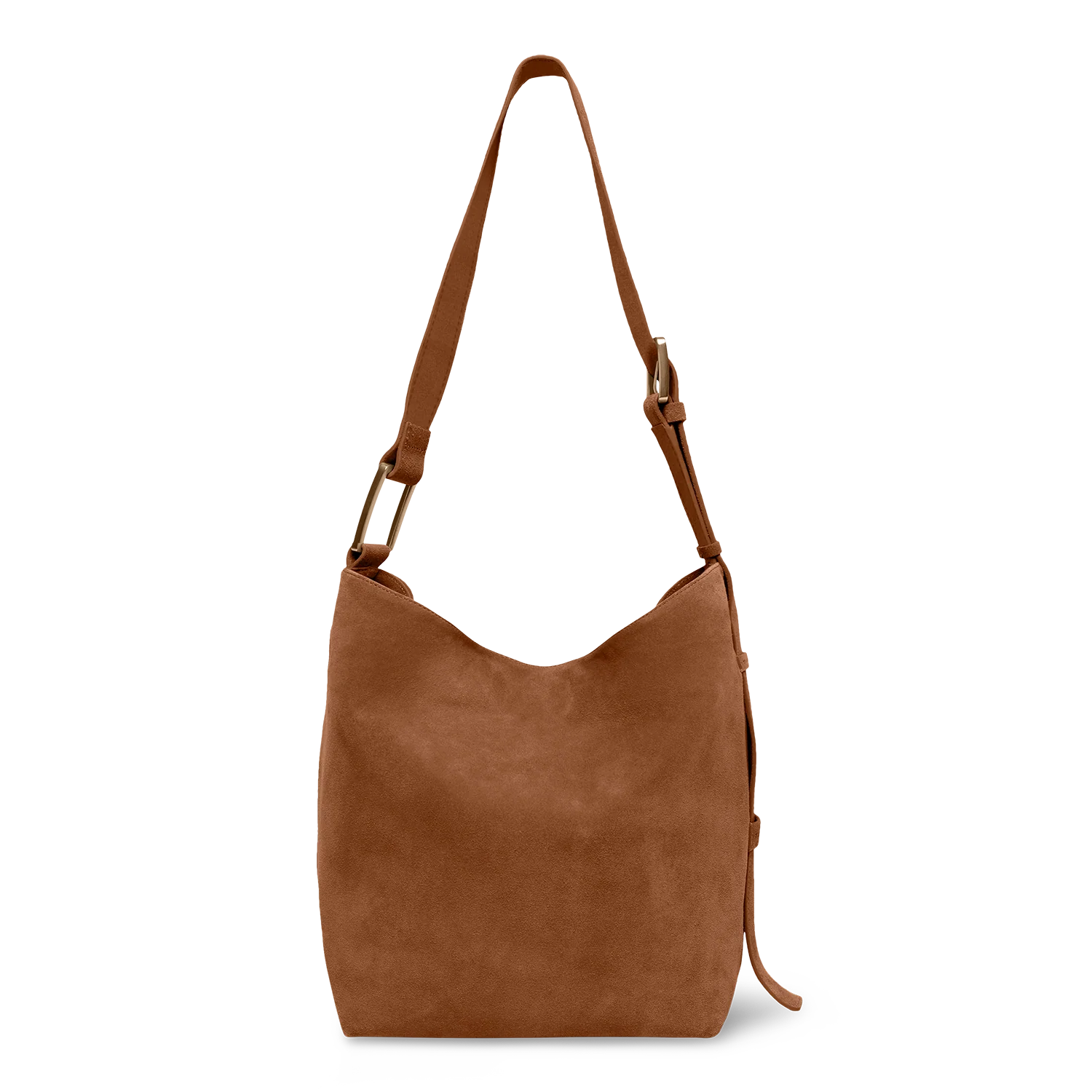 Serenity - Caramel Café - Slouchy Bag (Suede) - Image 8