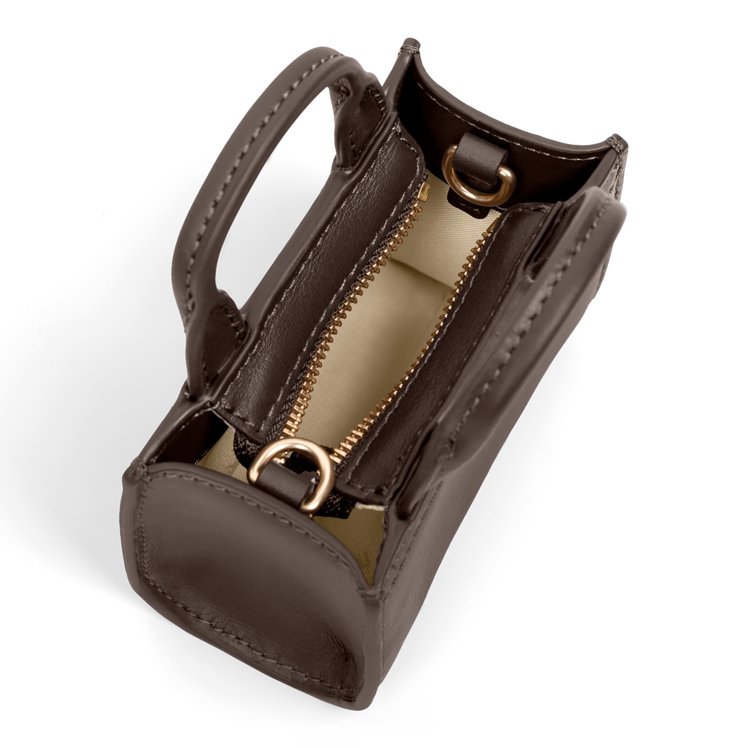 Serenity - Chocolate Brown - Micro Cross Body Bag (Smooth Leather) - Image 6