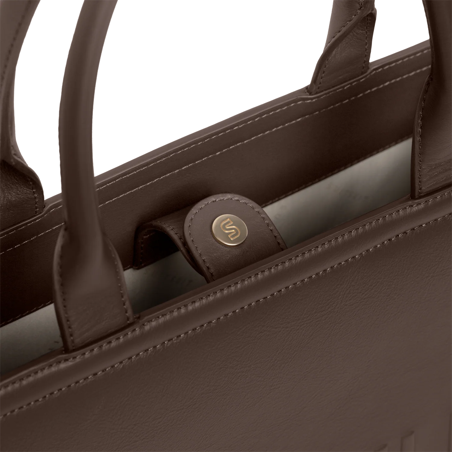 Serenity - Chocolate Brown - Shopper (Smooth Leather) - Image 7