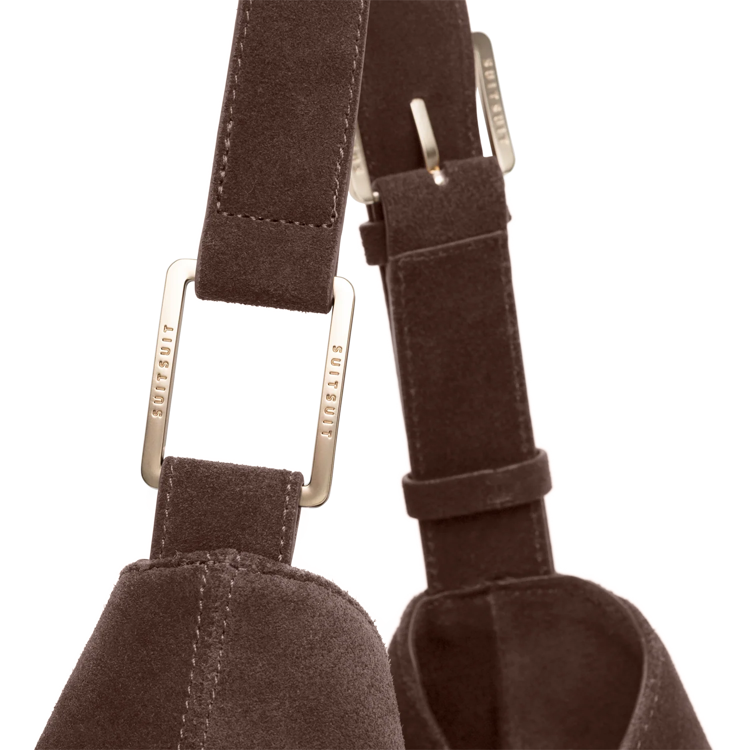 Serenity - Chocolate Brown - Slouchy Bag (Suede) - Image 6
