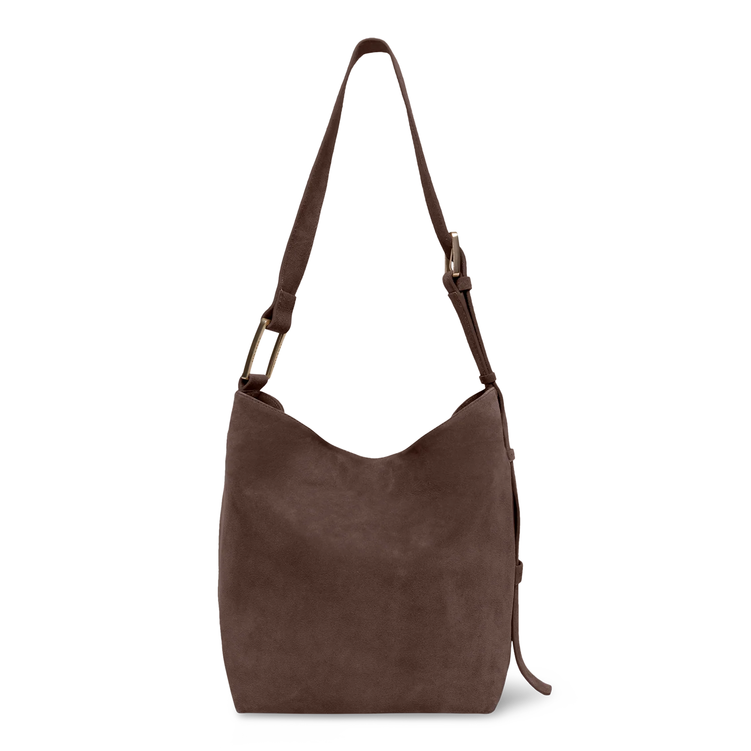 Serenity - Chocolate Brown - Slouchy Bag (Suede) - Image 8