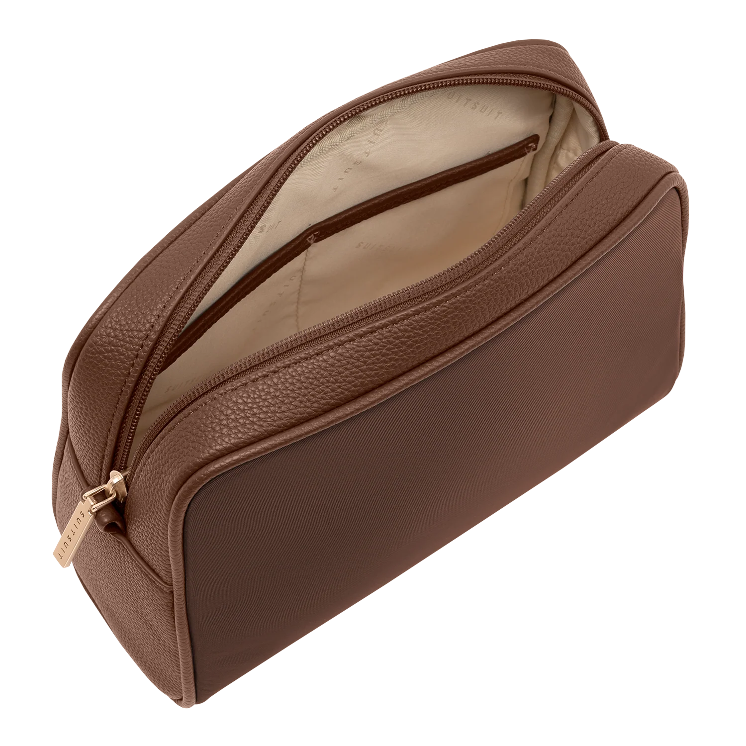 Serenity - Chocolate Brown - Toiletry Bag XL & Make-up Bag - Image 7