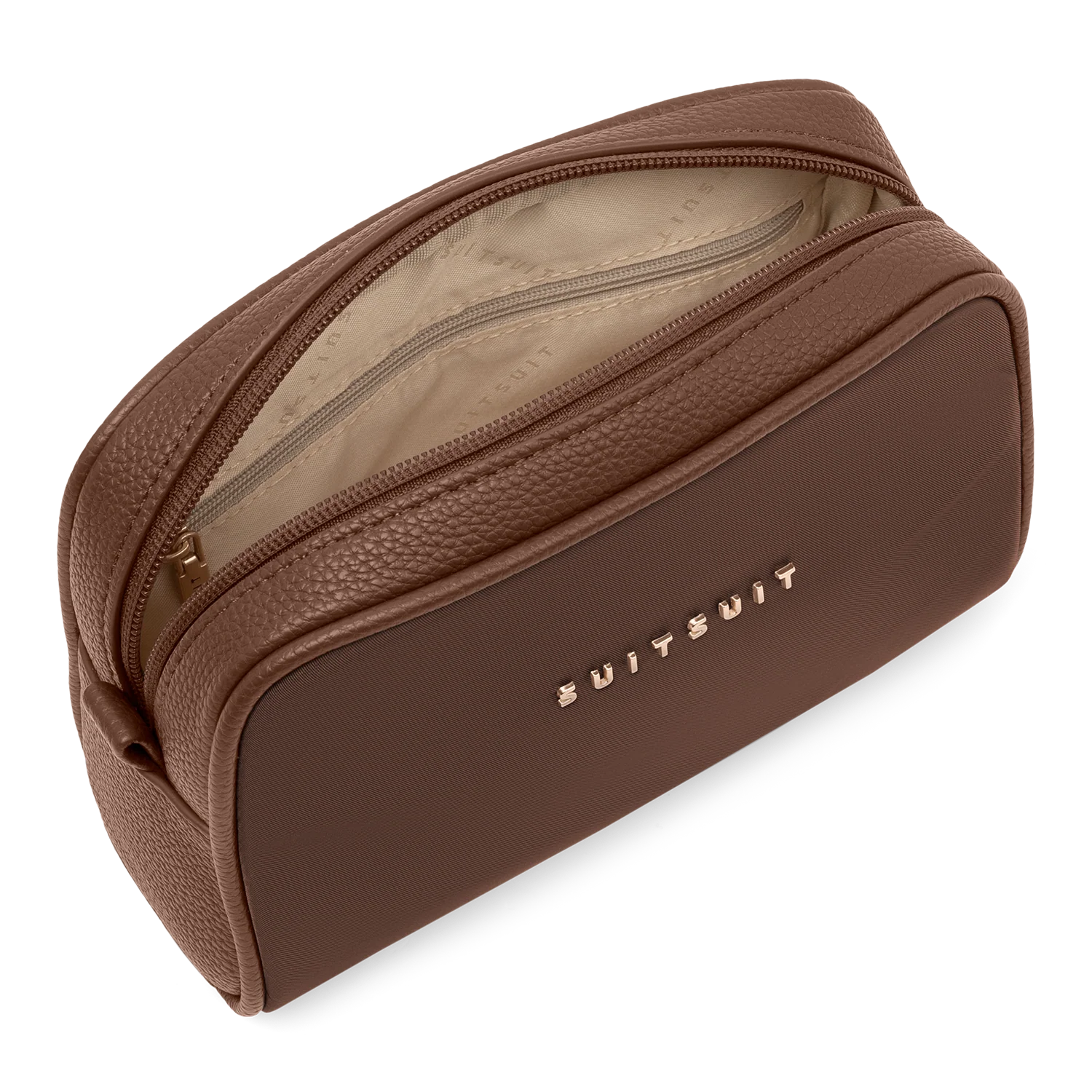 Serenity - Chocolate Brown - Toiletry Bag XL & Make-up Bag - Image 8