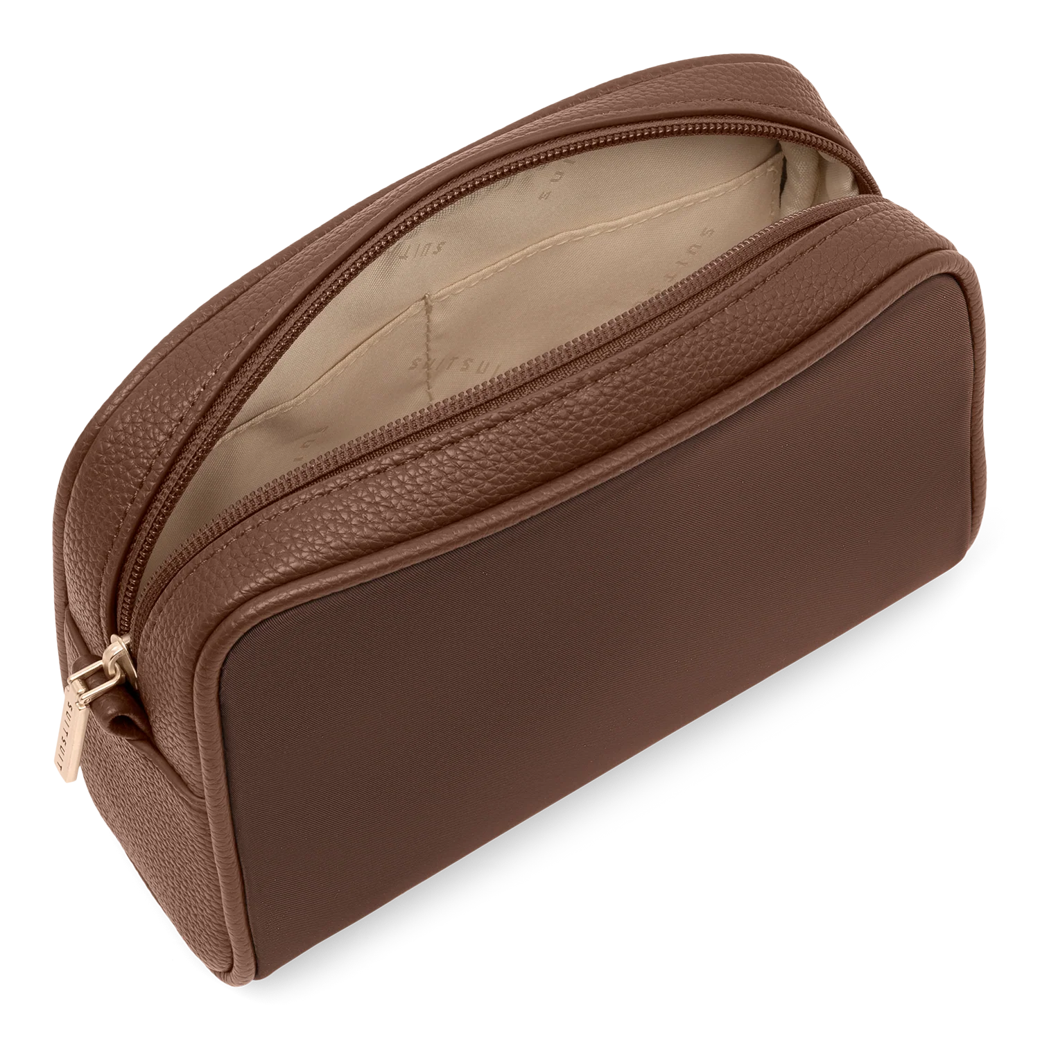 Serenity - Chocolate Brown - Toiletry Bag XL & Make-up Bag - Image 9