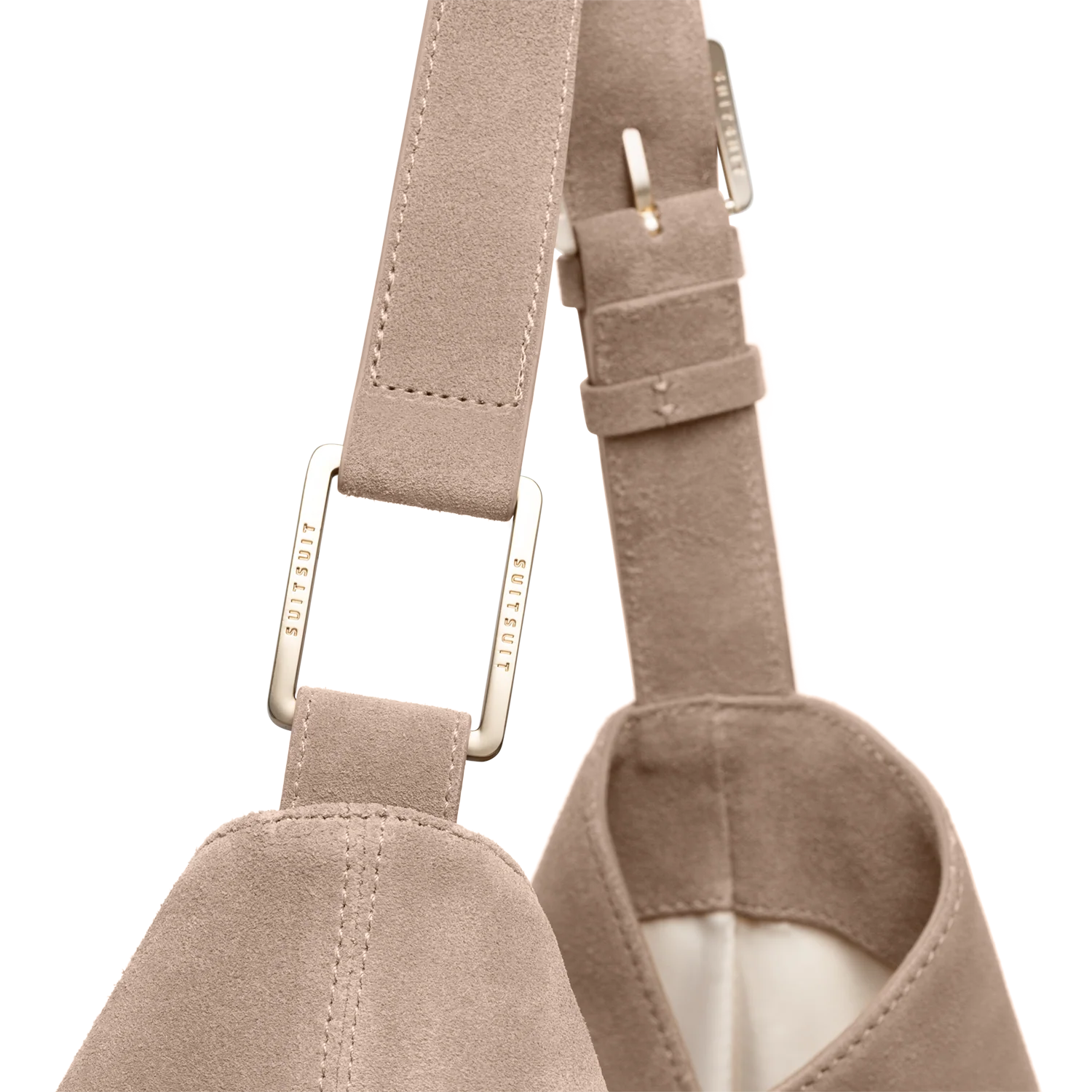 Serenity - Sandy Brown - Slouchy Bag (Suede) - Image 6