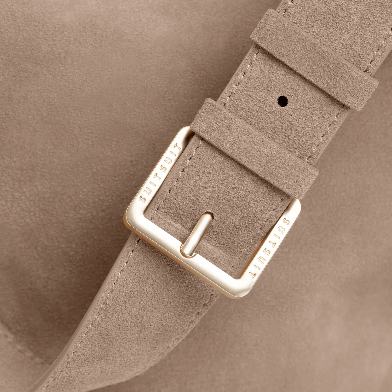 Serenity - Sandy Brown - Slouchy Bag (Suede) - Image 7