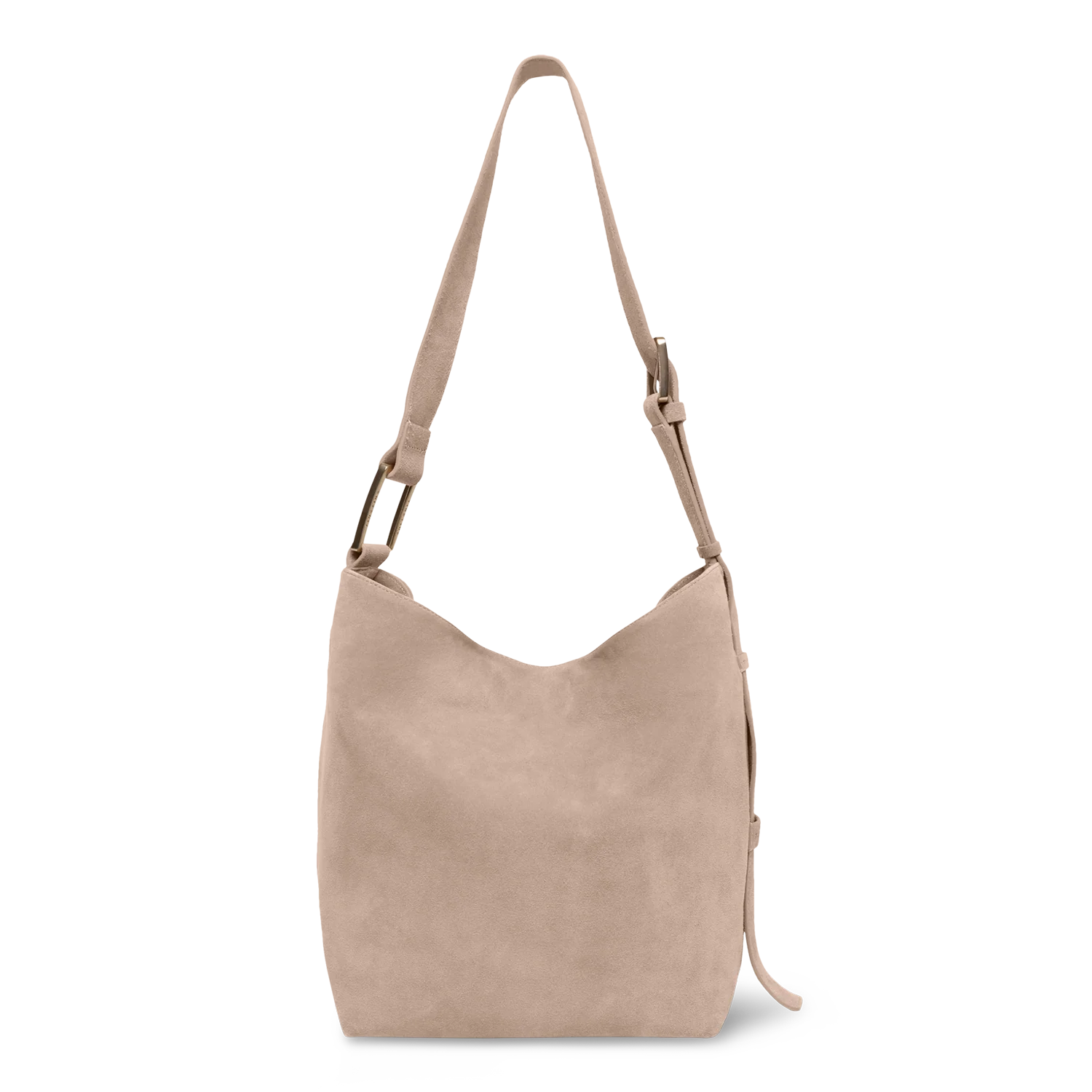 Serenity - Sandy Brown - Slouchy Bag (Suede) - Image 8